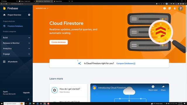 94. Create a Firebase Project & Create App. Setup Firestore Database in Vue Composition API - Vue 3 смотреть онлайн