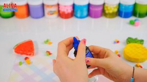 Странные способы окрасить слайм. Идеальный Огромный прозрачный слайм