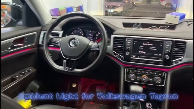 Volkswagen Teramont Car Interior Ambient Light Car Atmosphere Light смотреть онлайн