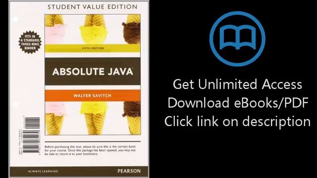 Download Absolute Java, Student Value Edition Plus MyProgrammingLab with Pearson eText -- Access PD смотреть онлайн