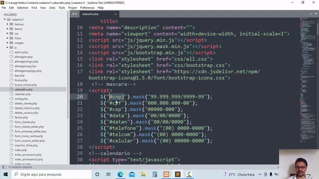 Como colocar mascara em campo de formulário php ou html смотреть онлайн