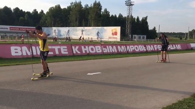 Тренировка техники коньковых лыжных ходов. смотреть онлайн