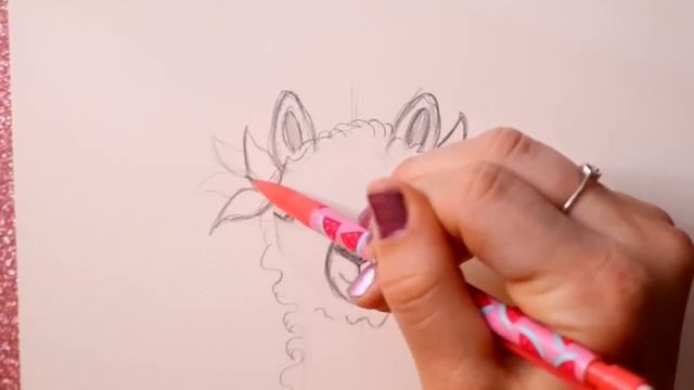How to draw a beautiful Spring Time Lama with a Flower Crown смотреть онлайн