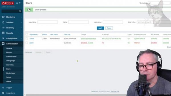 005 Log in and Configure Zabbix Server Front End