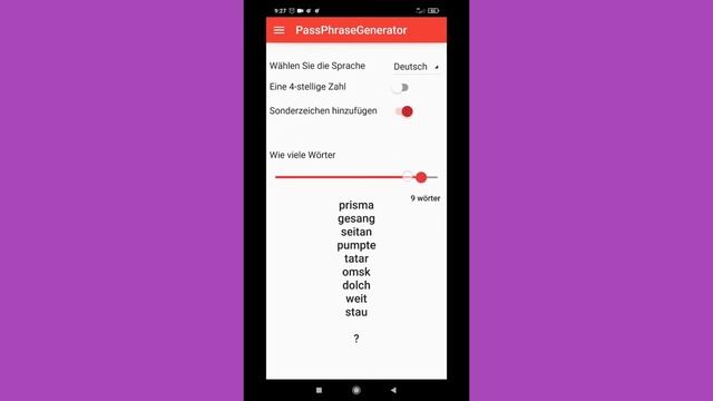 KivyMD example code packaged for Android. A passphrase generator. смотреть онлайн