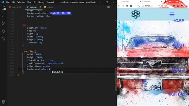 [Arabic] Responsive Navbar | HTML CSS JAVASCRIPT смотреть онлайн