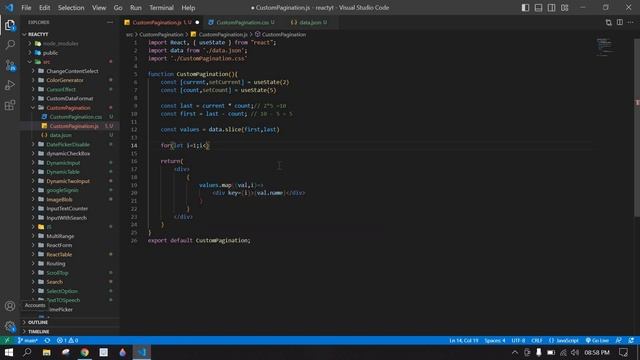 how to implement pagination in react js || Simple Custom Pagination in React Js смотреть онлайн