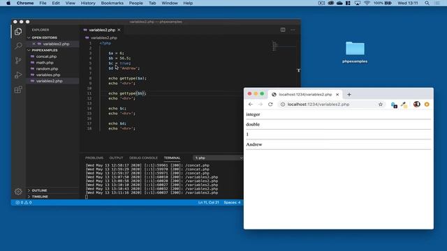 How to find out datatypes for variables in PHP смотреть онлайн