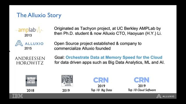 Powering Data Science and AI with Apache Spark, Alluxio, and IBM смотреть онлайн