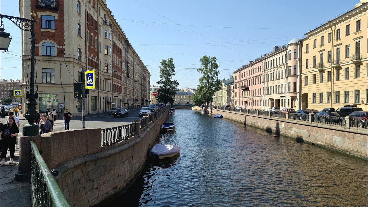 Санкт-Петербург. Гуляем по набережной канала Грибоедова смотреть онлайн