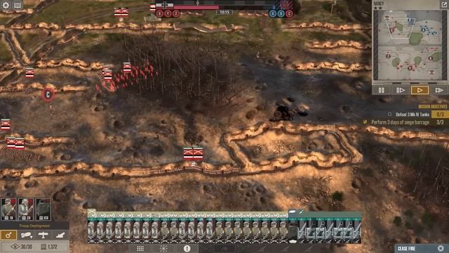 NEW German Tanks Charge TRENCH FORTRESS! - Great War: German Campaign 6 смотреть онлайн