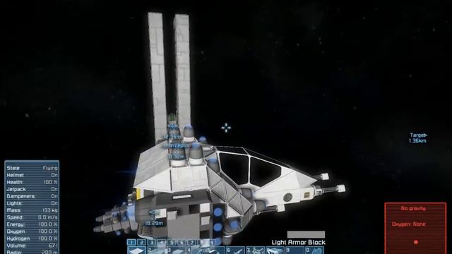 Space Engineers - Alysius's Active Radar Homing Script Test смотреть онлайн