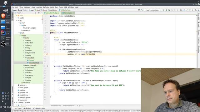 Vavr (javaslang) Validation - Useful for web forms! смотреть онлайн