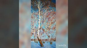 Видео картина "Февральская лазурь" Художник И.И Грабарь.