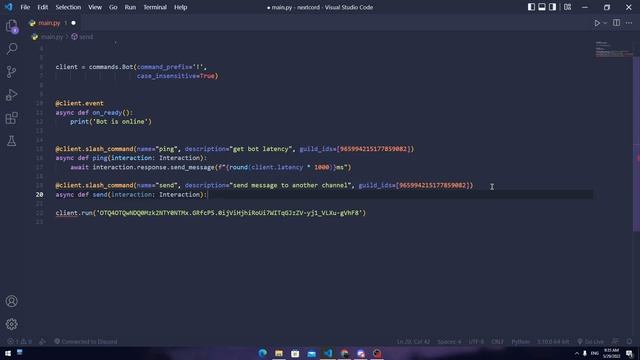 Nextcord | Discord Slash-Commands In Arabic [#02] | أوامر السلاش | Narox смотреть онлайн