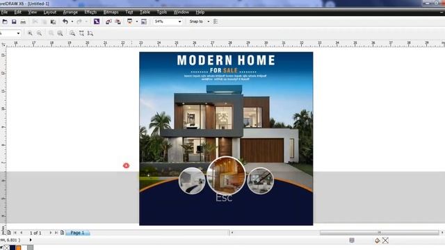 Real Estate Social Media Post Design TUtorial - Learn coreldraw with Ahsan Sabri смотреть онлайн