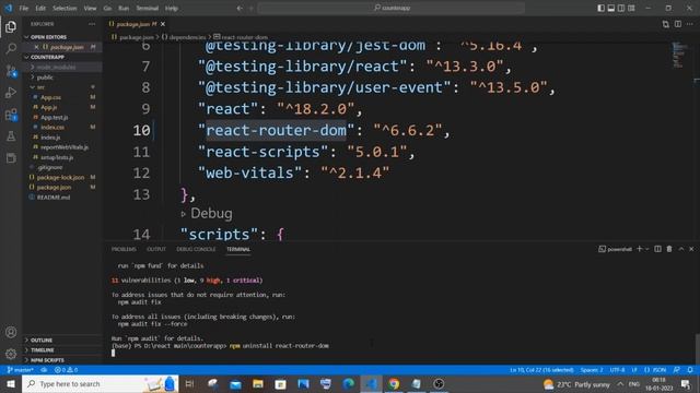 How to uninstall npm package in Node JS and React JS node modules смотреть онлайн
