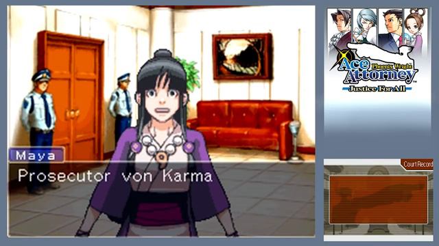 Phoenix Wright Ace Attorney: JFA -7- VON KARMA'S SUCCESSOR! смотреть онлайн