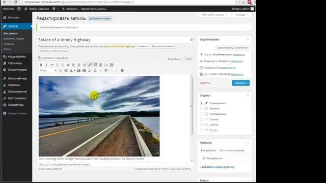 Как редактировать картинку в Wordpress. Картинки в Wordpress. смотреть онлайн