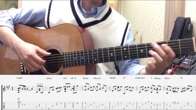 Beatles - Yesterday(ver1) (Fingerstyle guitar&TAB) смотреть онлайн