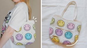 СУМКА-ШОППЕР из квадратов крючком | Мастер-класс