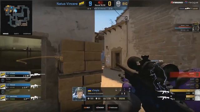 S1mple highlights Na'Vi vs BIG !Симпл просто бог! смотреть онлайн