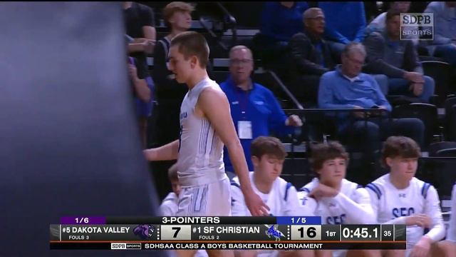 2024 SDHSAA Class A Boys Basketball (Championship Semifinals 6PM PART 1) | SDPB смотреть онлайн