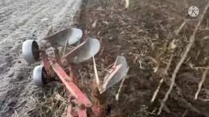 Ремонт блокировки Мтз 82.1 .Пахота в снег оборотным плугом Мтз.