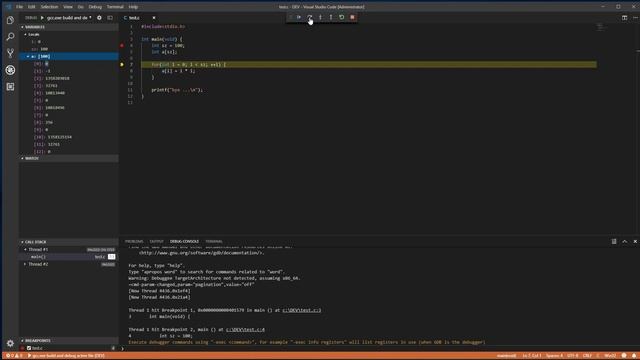 Visual Studio Code setup for C and C++ development - building and debugging in Windows with GCC смотреть онлайн
