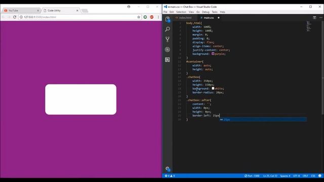 Chatbox design using CSS (using ::before and ::after pseudo) смотреть онлайн