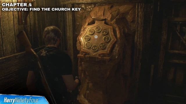 Resident Evil 4 Remake - Small Cave Shrine Stone Dais Puzzle Guide - Find the Church Key (RE4) смотреть онлайн