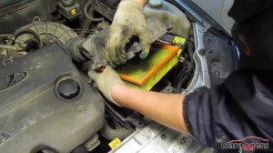 Замена воздушного фильтра на автомобиле Лада Приора