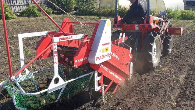Самая удобная картофелекопалка PASHIN в работе!