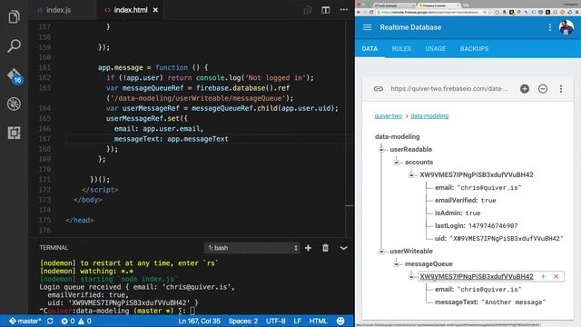 Firebase Data Modeling + User Management смотреть онлайн