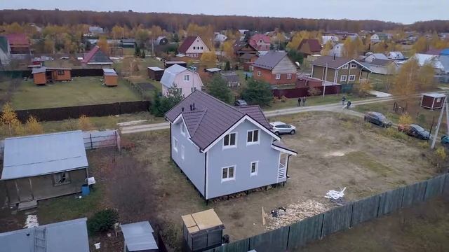 Облет дроном дома в д. Леньково. Компания Дачный Сезон смотреть онлайн