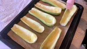 КАБАЧКИ ЛОДОЧКИ с фаршем в духовке (диетические)