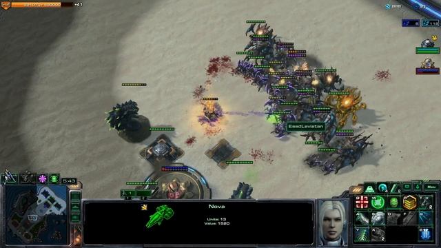 Starcraft 2 Direct Strike Commander Nova: Clean Counter Easy Game смотреть онлайн