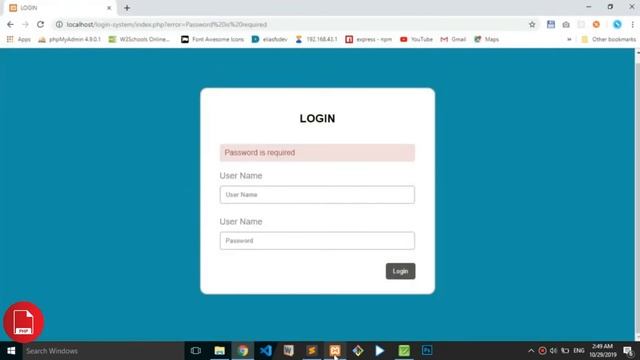 How to Make Login Form in PHP and MySQL смотреть онлайн