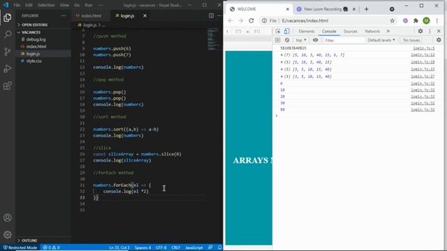 11 important array methods in JavaScript смотреть онлайн