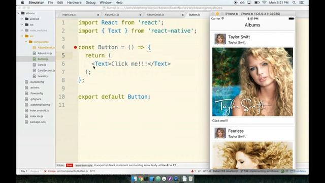 45 - Handling User Input with Buttons in React Native смотреть онлайн