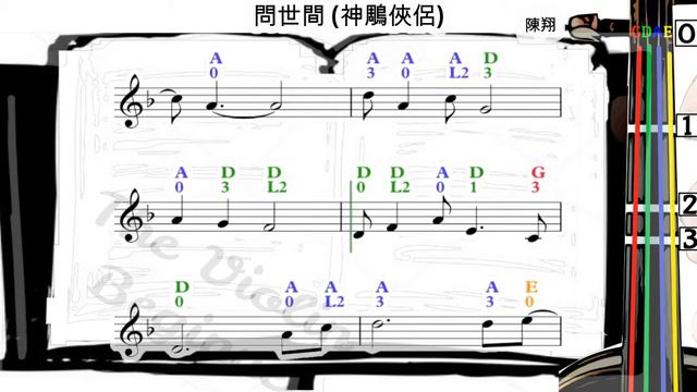 問世間 | 神鵰俠侶 | 小提琴樂譜 [指法] | Ask the World | The Romance of the Condor Heroes | Violin SHEET MUSIC [L4 смотреть онлайн