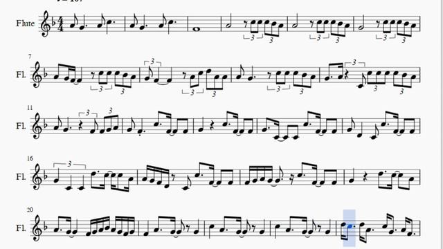 Flute Sheet Music: How to play thank u next by Ariana Grande смотреть онлайн