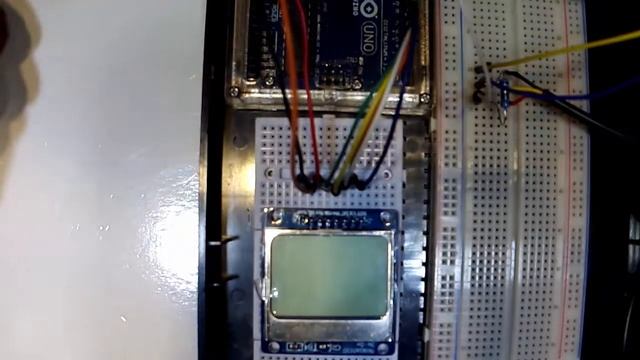 LCD дисплей 84x48 Nokia 5110 и датчик температуры DS18B20 Ч.2 смотреть онлайн
