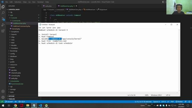 Task Scheduling | Laravel 9 | windows 10 | Bahasa Indonesia смотреть онлайн