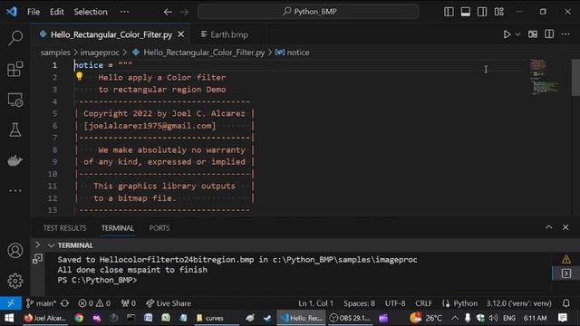 #rectangular #color #filter with #my 100% #pure #python #graphics #library смотреть онлайн