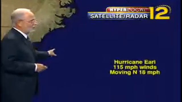The Path of Hurricane Earl on News 12 Long Island смотреть онлайн