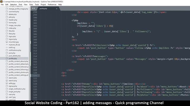 Social Website from scratch - Part 162 - Adding Messages | OOP PHP with MYSQL Database смотреть онлайн