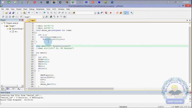 8051 UART Communication Tutorial #4: Demonstration Of Serial Communication On Proteus
