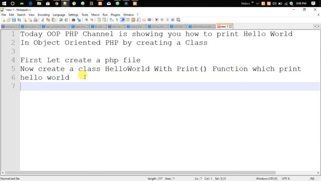 #1 How to print Hello World in PHP (Object Oriented Programming) ?? смотреть онлайн