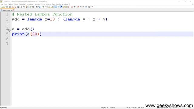 Nested Lambda Function in Python (Hindi) смотреть онлайн